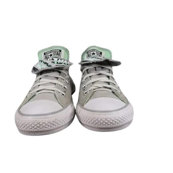 Converse Shoes Womens 8 Sneakers Chuck Taylor All Star Double Tongue Canvas Grey - Picture 8 of 16